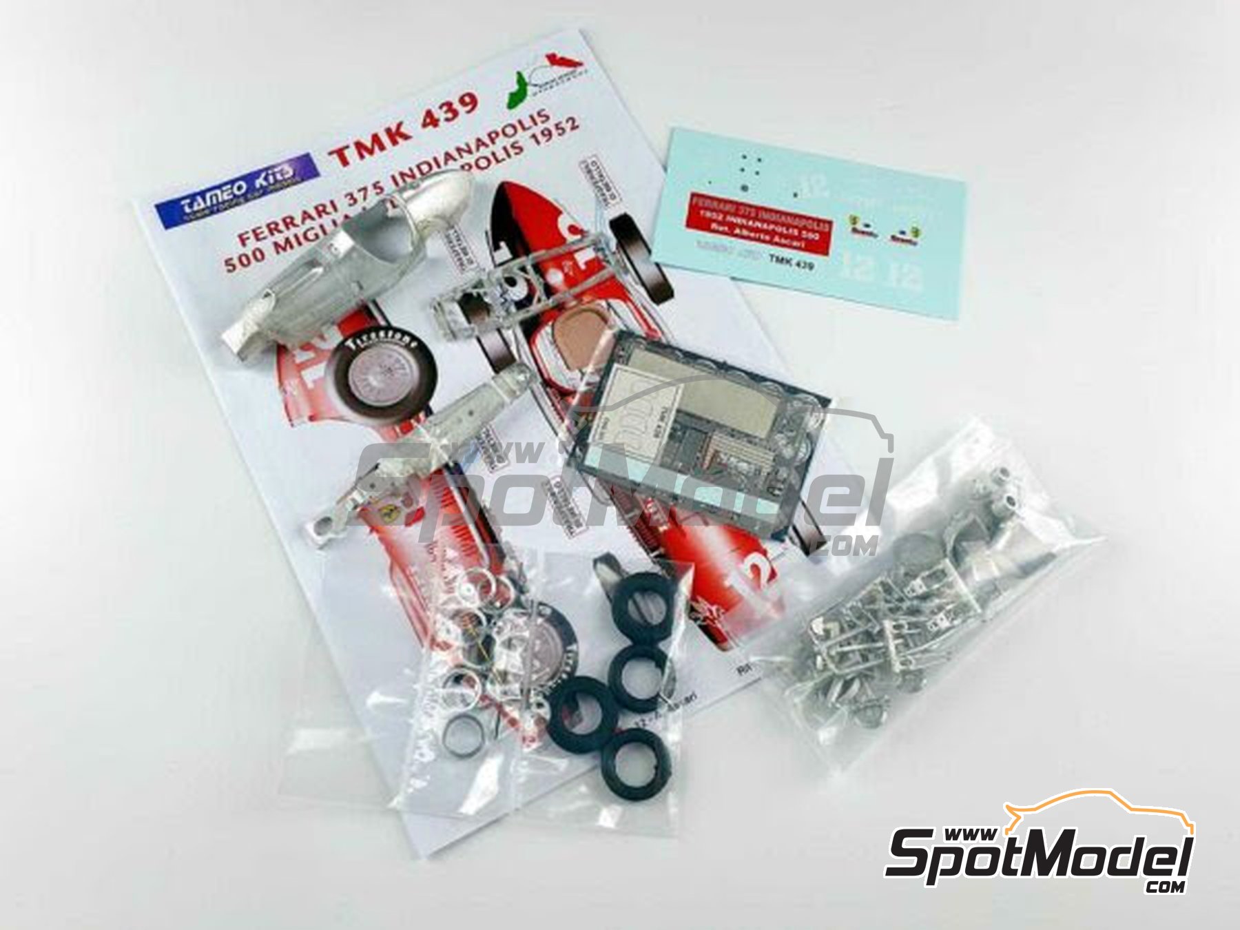 Tameo Kits TMK439: Car scale model kit 1/43 scale - Ferrari 375